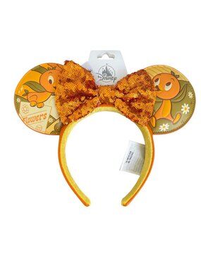 Disney Parks Epcot Flower and Garden Orange Bird Minnie Mouse Ears Headband